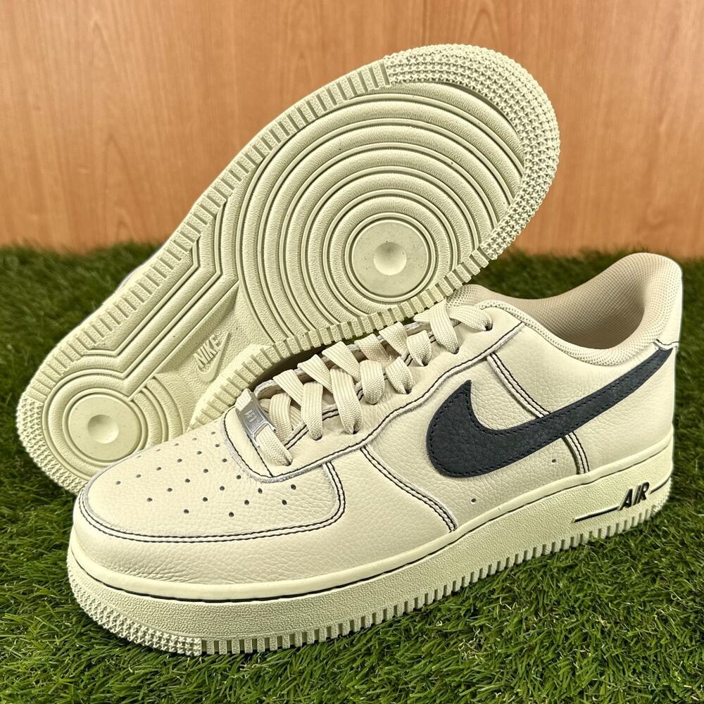 Nike Air Force 1 '07 LV8 Light Khaki Black Lifestyle Shoes HQ2037-200 Mens Sz 8